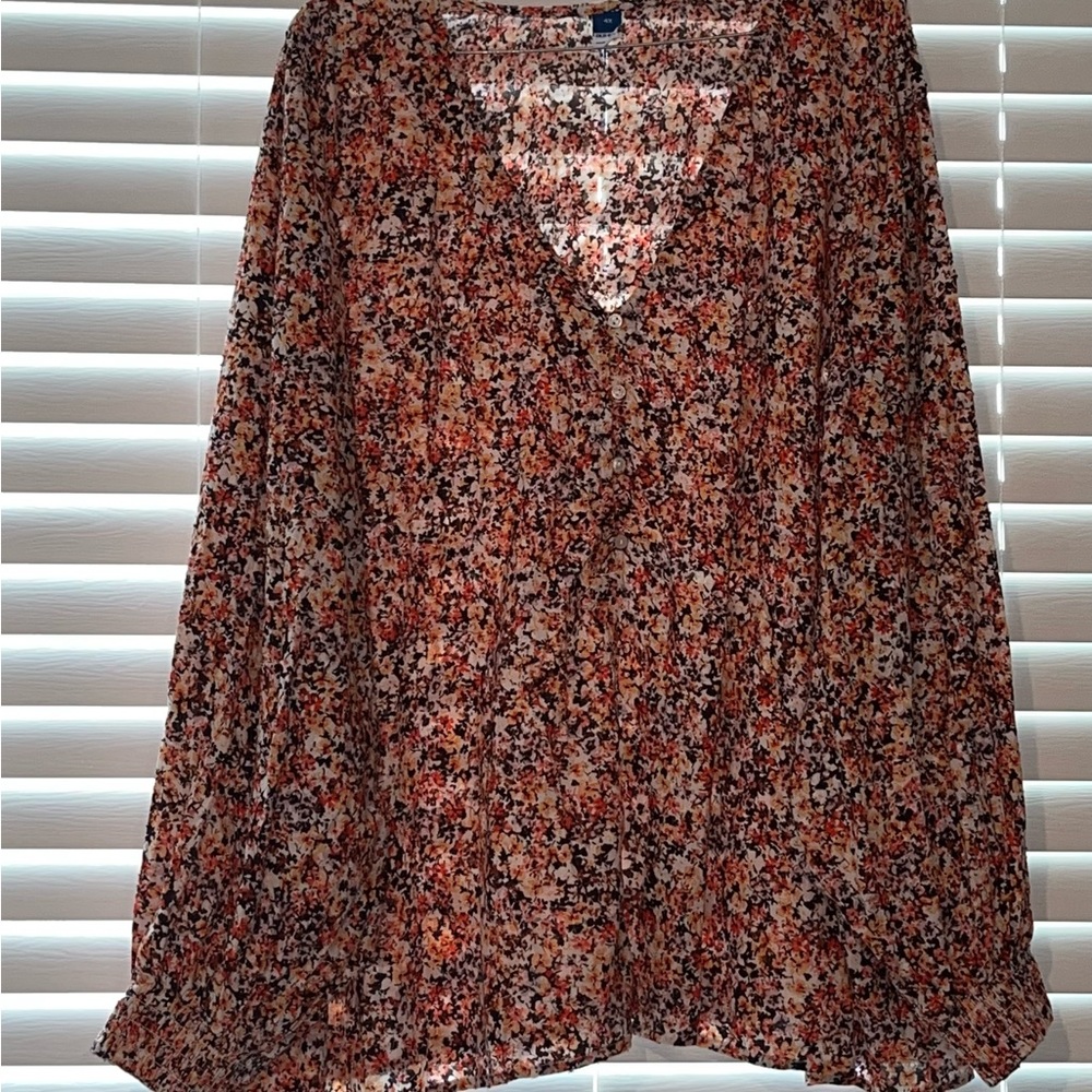 Old Navy Multicolor Floral Blouse